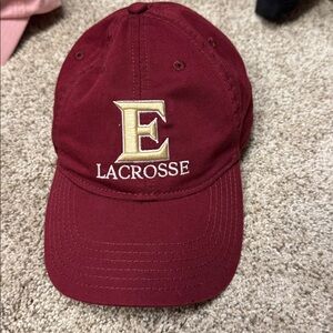 Elon University Lacrosse Cap with Gold Lettering like new